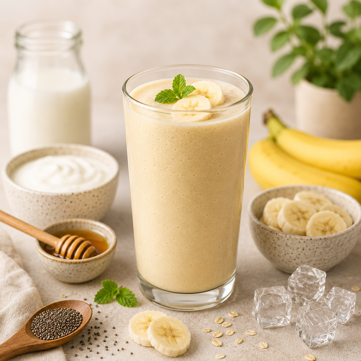 Banana Smoothie Simple & Creamy