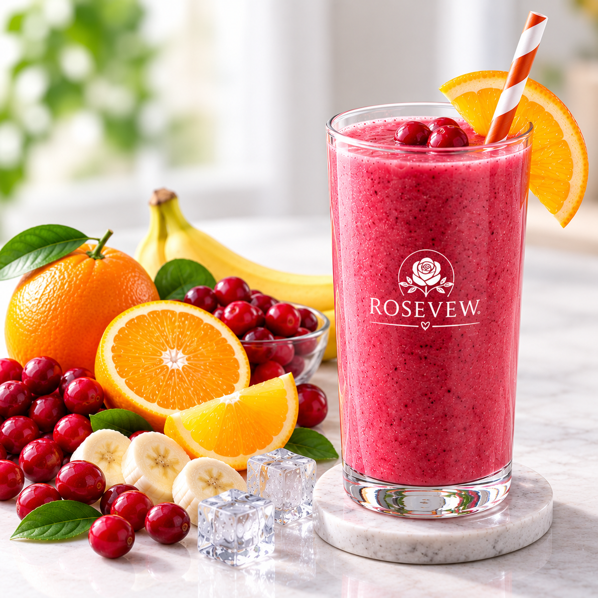 Cranberry Orange Smoothie Tart Citrus Berry Blend