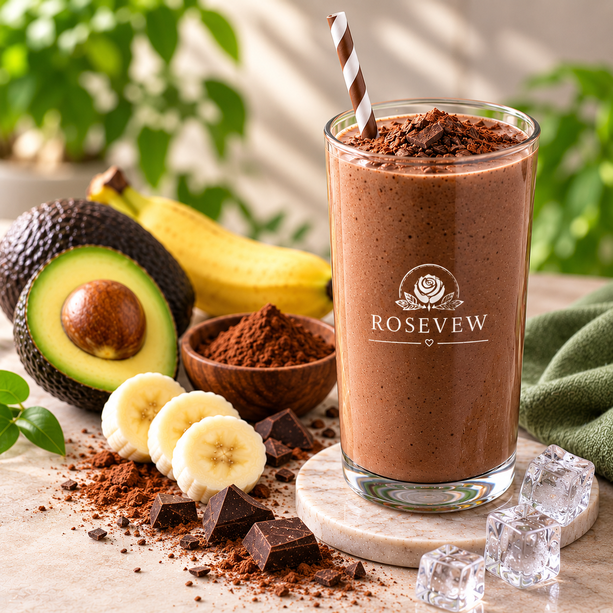 Chocolate Avocado Smoothie  Rich & Silky