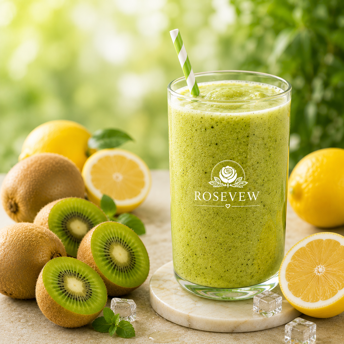 Kiwi Lemon Smoothie  Simple Blender Favorite