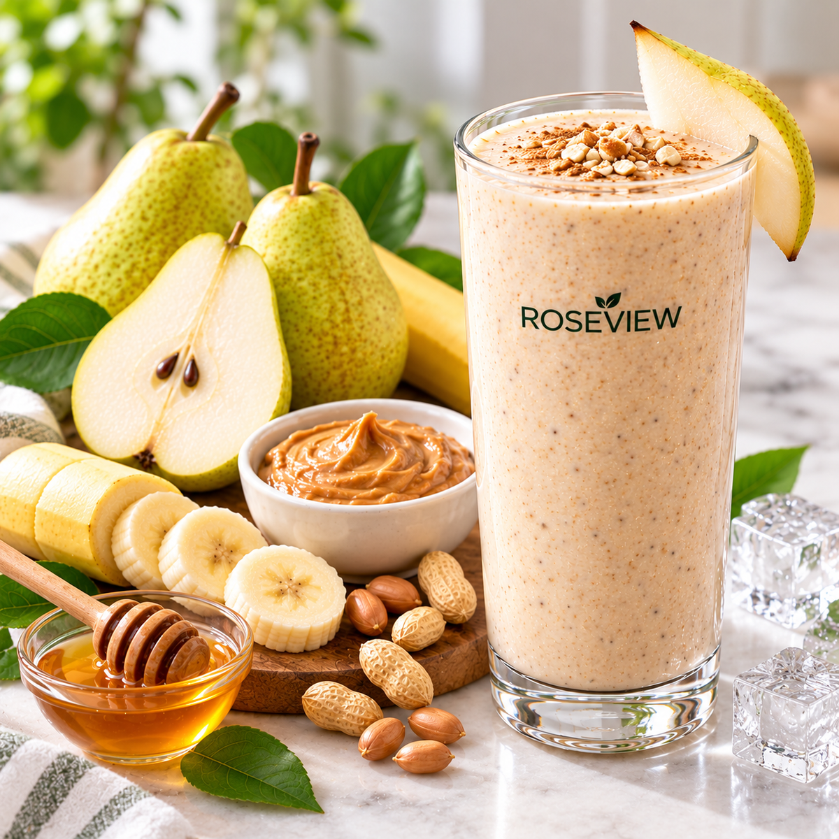 Pear Peanut Butter Smoothie High-Protein Blend