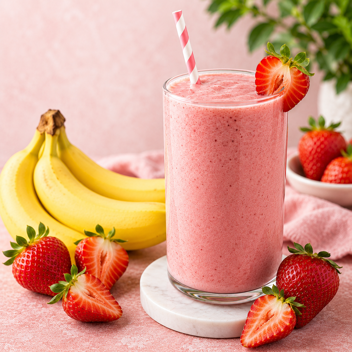 Strawberry Banana Smoothie  Classic Creamy Favorite